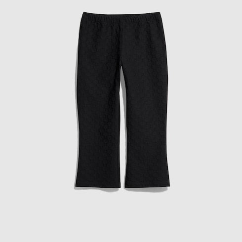 GG jersey jacquard pants - black