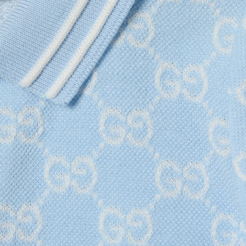 Baby cotton two-piece gift set - light blue
