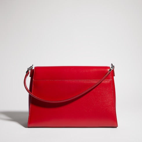 Horsebit Duomo medium top handle bag - red leather
