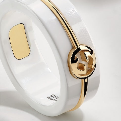 Gucci Interlocking zirconia ring - white zirconia