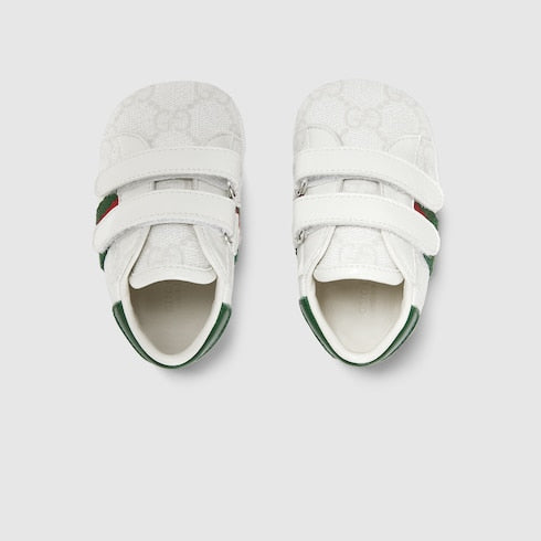 Baby Ace sneaker - white GG Supreme canvas