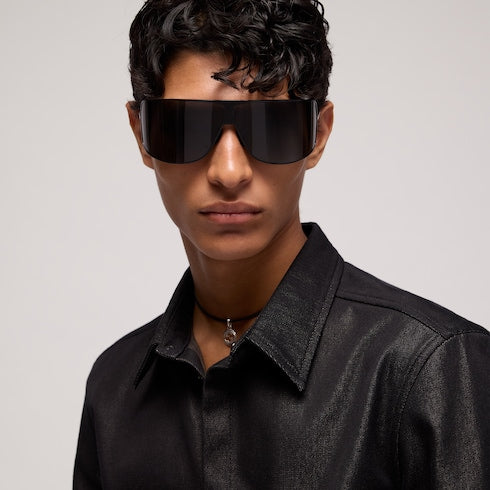 Mask frame sunglasses - black