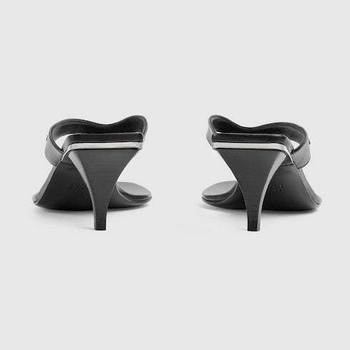 Women's Vittoria thong - black leather