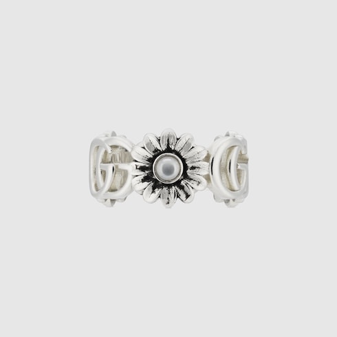 GG Marmont mother of pearl ring - 925 sterling silver