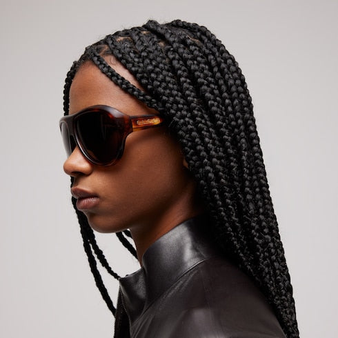 Pilot frame sunglasses - brown