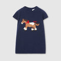 Baby wool dress - dark blue