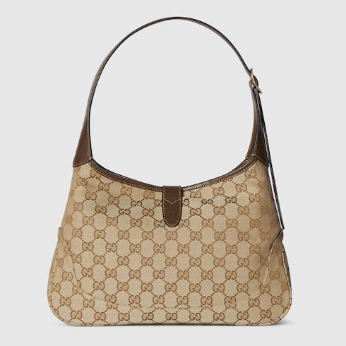 Gucci Jackie 1961 medium shoulder bag - sand and brown GG canvas