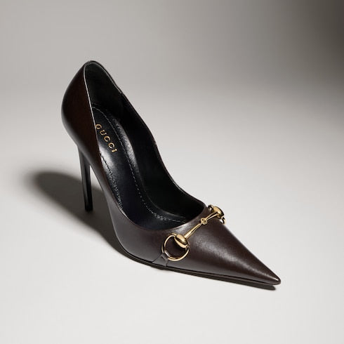 Women's Donna pump - dark brown leather