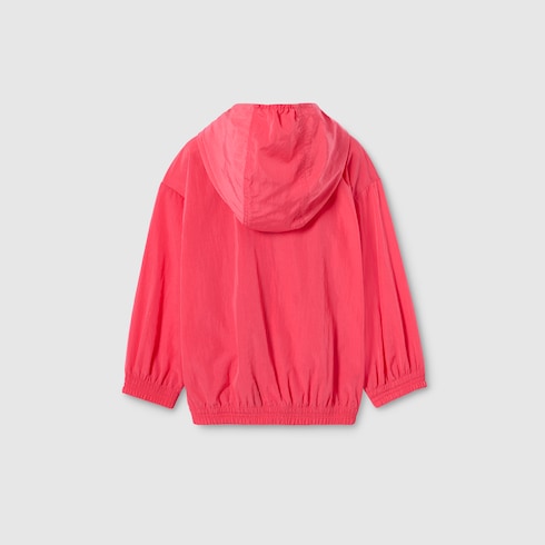Baby nylon froissé jacket - pink