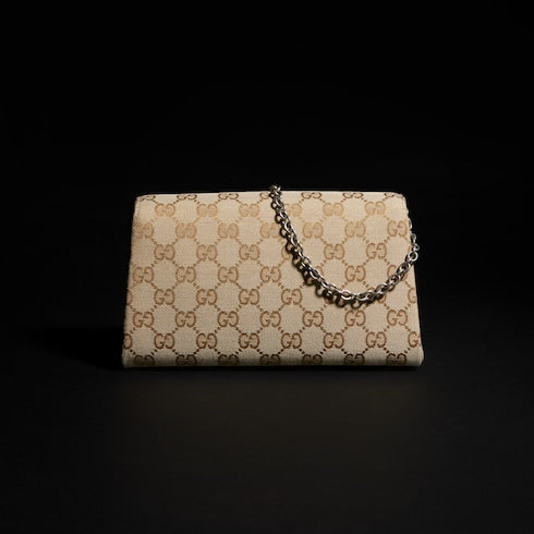 Dionysus small shoulder bag - sand and brown GG canvas