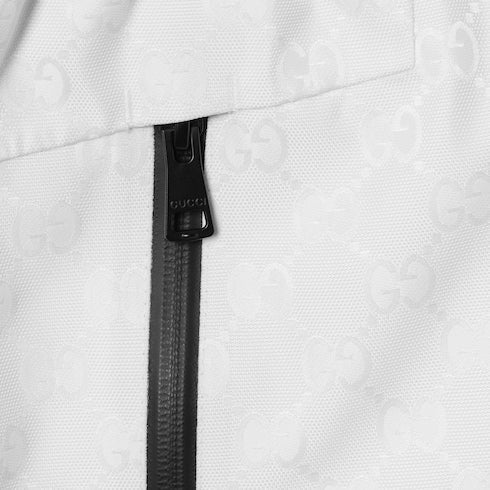 GG technical fabric jacquard pants - white