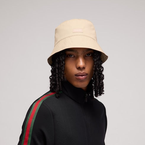 Cotton canvas bucket hat - sand