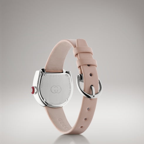 Gucci Horsebit watch, 27x23mm - beige pink leather