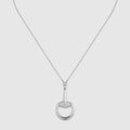 Gucci Horsebit diamond 18k pendant necklace - 18k white gold