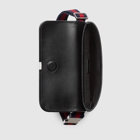 GG Black small belt bag - black GG Supreme