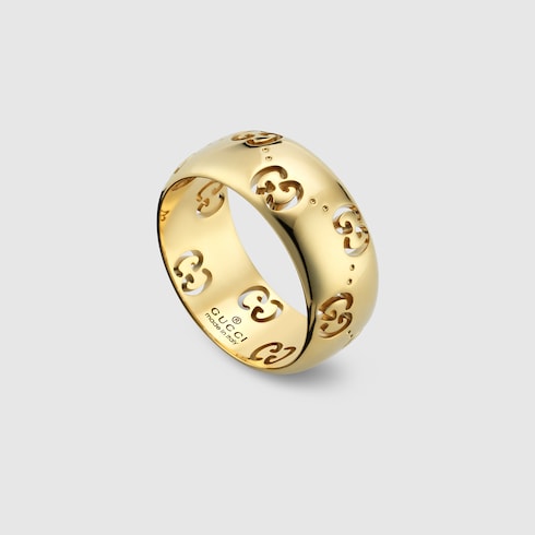 Icon 18k GG wide ring - 18k yellow gold