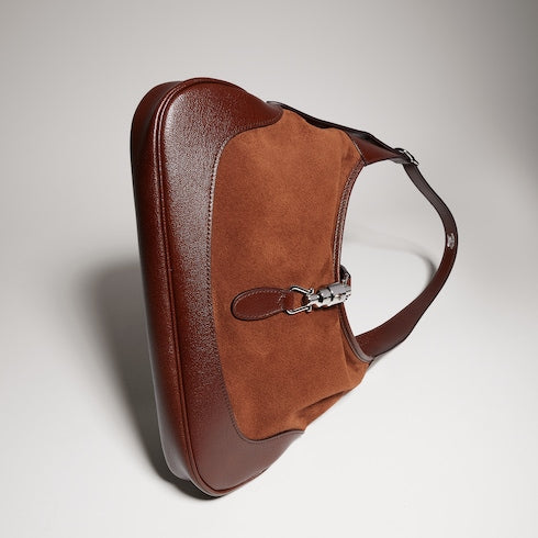 Gucci Jackie 1961 medium shoulder bag - chestnut suede