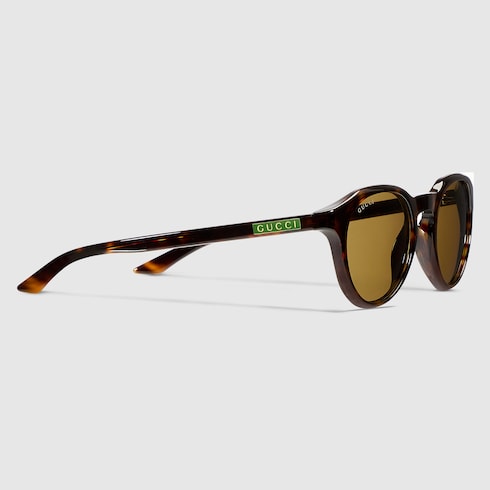 Round frame sunglasses - brown tortoiseshell