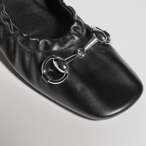Women's Prima ballet flat - black leather