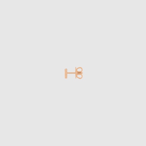 Gucci Interlocking 18k stud earrings - 18k rose gold