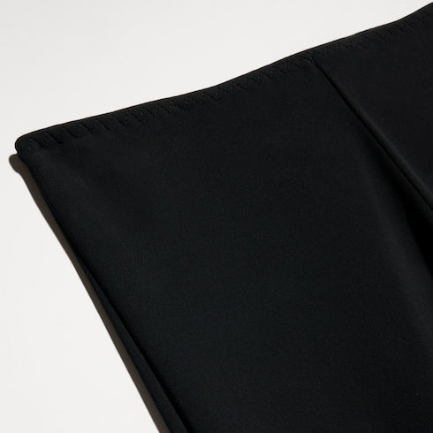 Crêpe jersey pants - black
