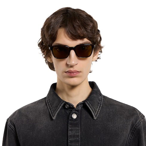 Square frame sunglasses - black