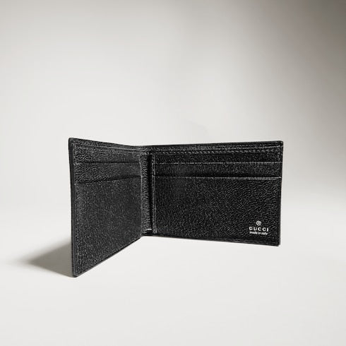 Gucci Essence Classic bi-fold wallet - black GG canvas