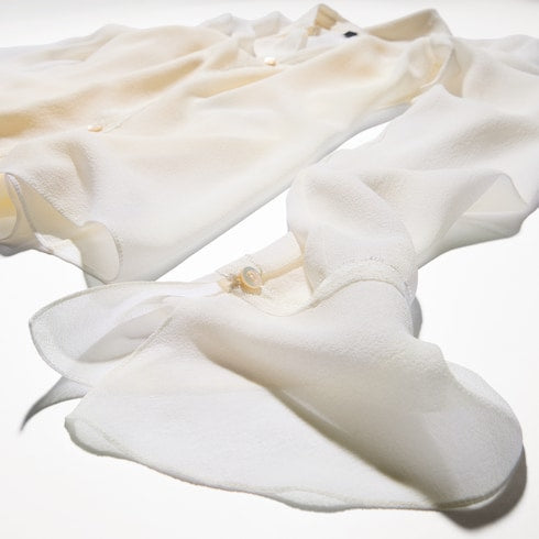Light silk georgette shirt - white