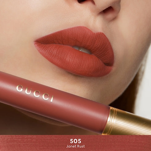 124 Emilie Brown, Rouge à Lèvres Liquide Mat Lipstick - 505​ Janet ​Rust