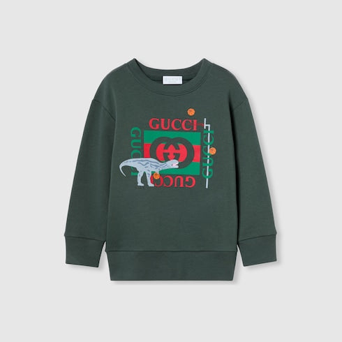 Children's cotton sweatshirt - green