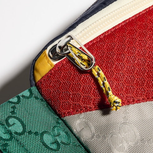 Children's GG nylon belt bag - multicolor GG nylon