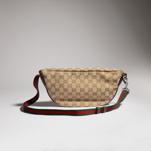 Gucci Tag small crossbody bag - sand and brown GG canvas