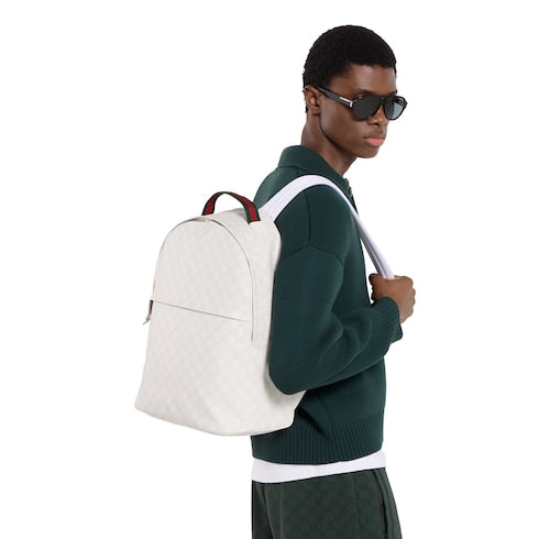 Medium GG backpack - white GG Supreme