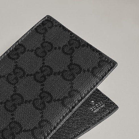 Gucci Essence Classic bi-fold wallet - black GG canvas