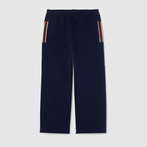Children's cotton jogging pants - dark blue
