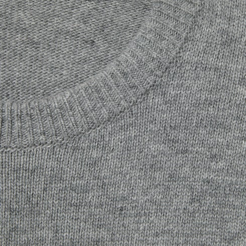 Wool sweater with Gucci intarsia - grey