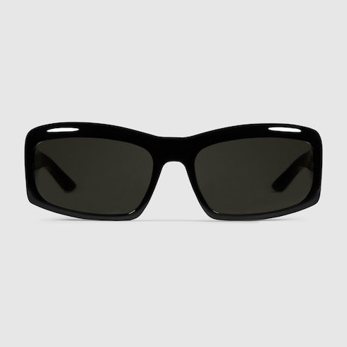 Rectangular frame sunglasses - black