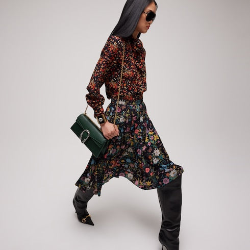 Dionysus medium shoulder bag - green leather