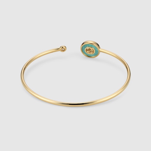 Gucci Interlocking 18k bangle bracelet - 18k yellow gold