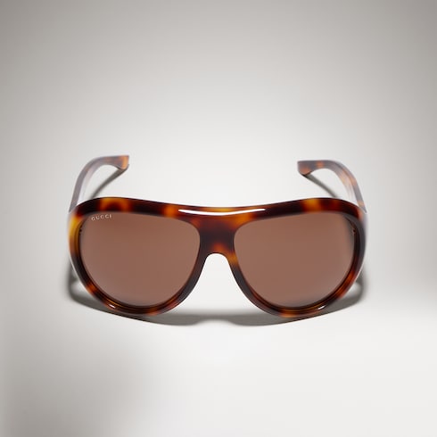 Pilot frame sunglasses - brown