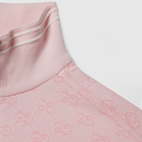 Children's GG cotton zip jacket - light pink