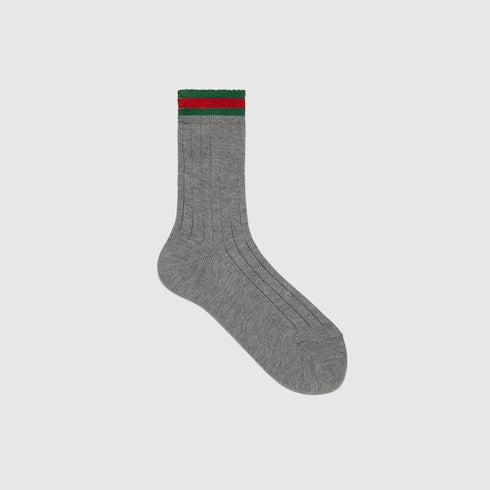 Children's cotton socks with Web - grey