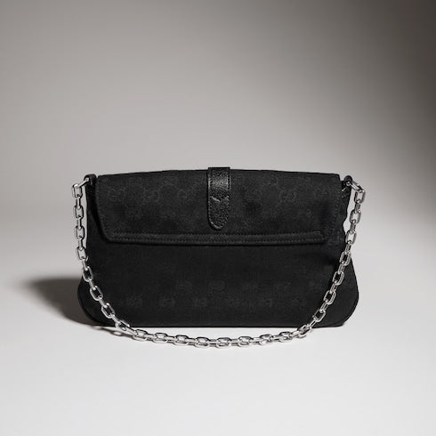 Gucci Aperitivo medium shoulder bag - black GG canvas
