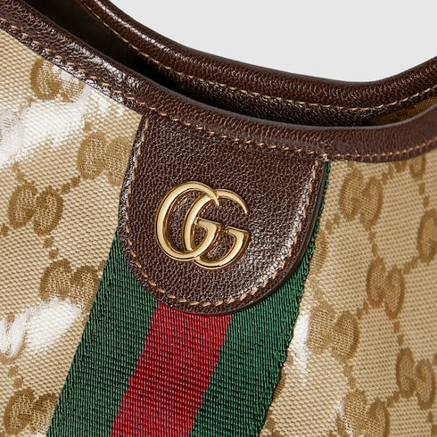 Gucci Giglio large tote bag - sand and brown GG fabric