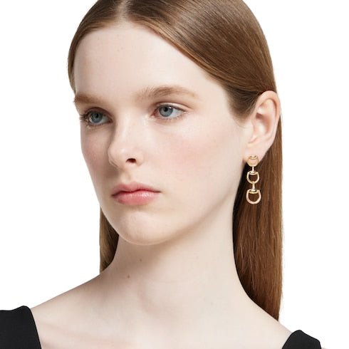 Gucci Horsebit 18k drop earrings - 18k yellow gold