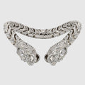 Dionysus bangle bracelet - palladium-toned brass