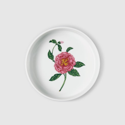 Gucci Flora print round box - multicolor porcelain