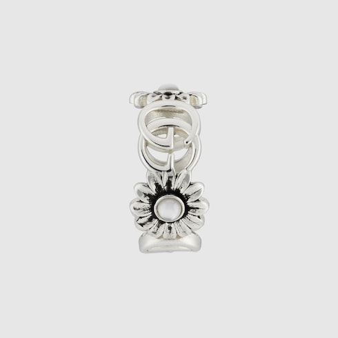 GG Marmont mother of pearl ring - 925 sterling silver