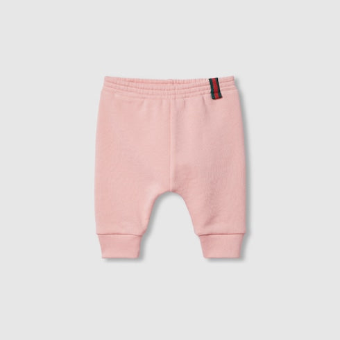 Baby cotton pants with Web - pink