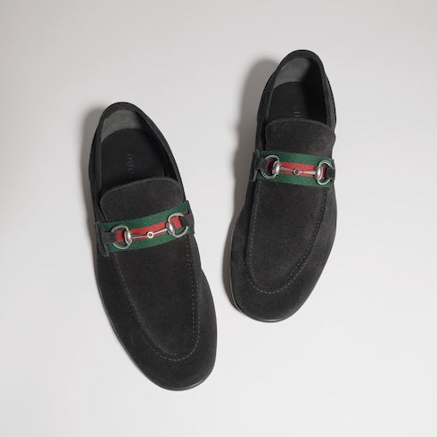 Men's Gucci Como loafer - black soft suede